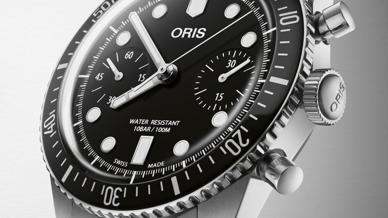 オリス ダイバーズ65 クロノグラフ - 01 771 7791 4054-07 6 20 01 | Oris